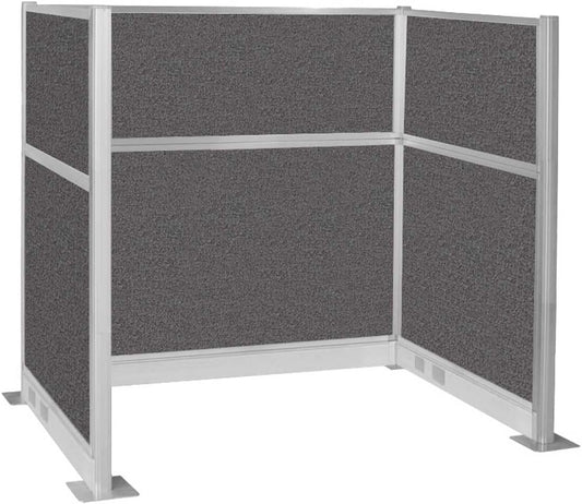 Versare Pre-Configured Hush Panel Electric Cubicle | Workstation Divider Walls | Cubicle Privacy Panels | Office Partition Walls