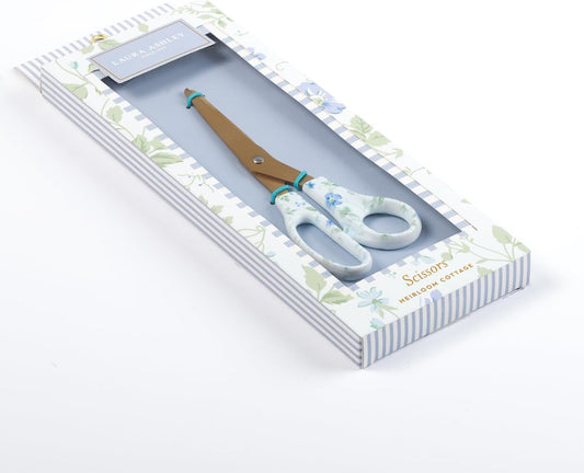 Laura Ashley Elegant Stationery Scissors with Decorative Handles – Aesthetic Desk Accessories for Women – Sharp & Durable Office Scissors in Gift Box