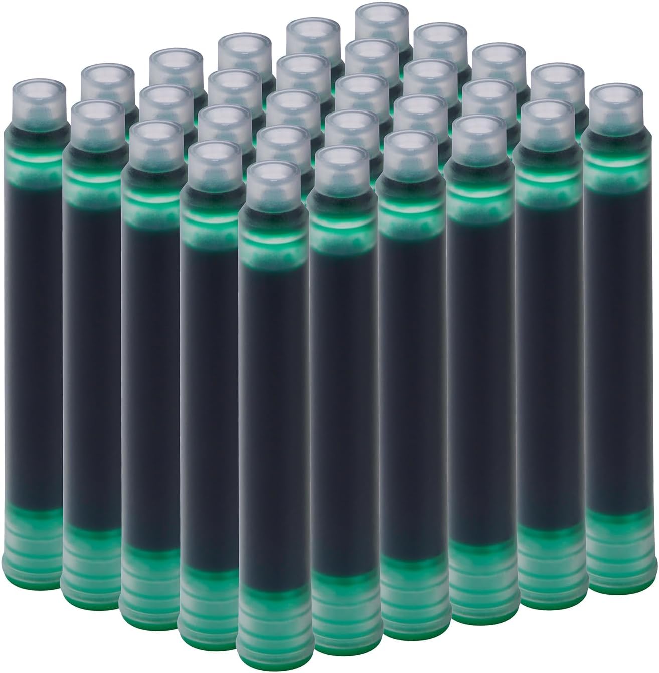 Jinhao Fountain Pen Green Ink Cartridge International Standard 2.6mm Bore Diameter Ink Refill Set of 30 PCS
