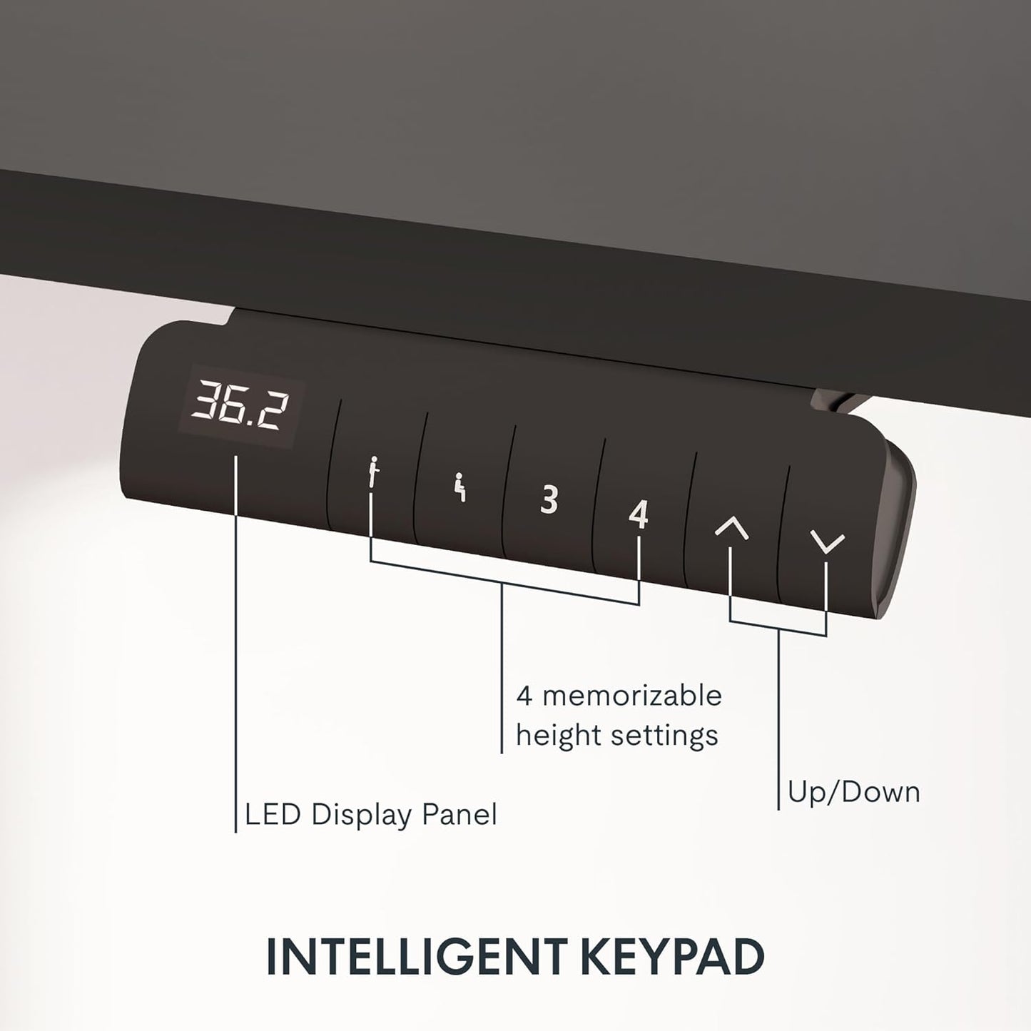 FLEXISPOT E6 Essential Standing Desk Dual Motor 3 Stages Whole-Piece Electric 55x28 Inch Height Adjustable Home Office Desk (Black Frame + Black Desktop, 2 Packages)