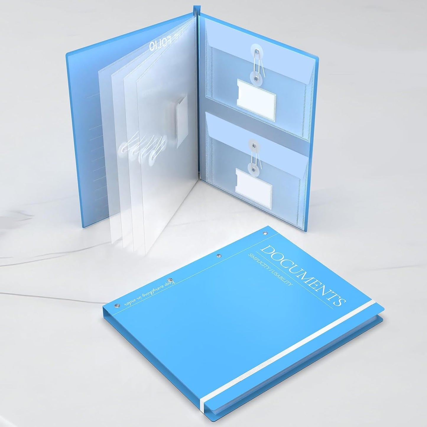 The Family Life Binder: an Expanding Accordion File Organizer with 12 Pockets for Passports, Certificates & Social Security Cards | Acid-Free, Rip-Proof Document Holder for Home, Office, School