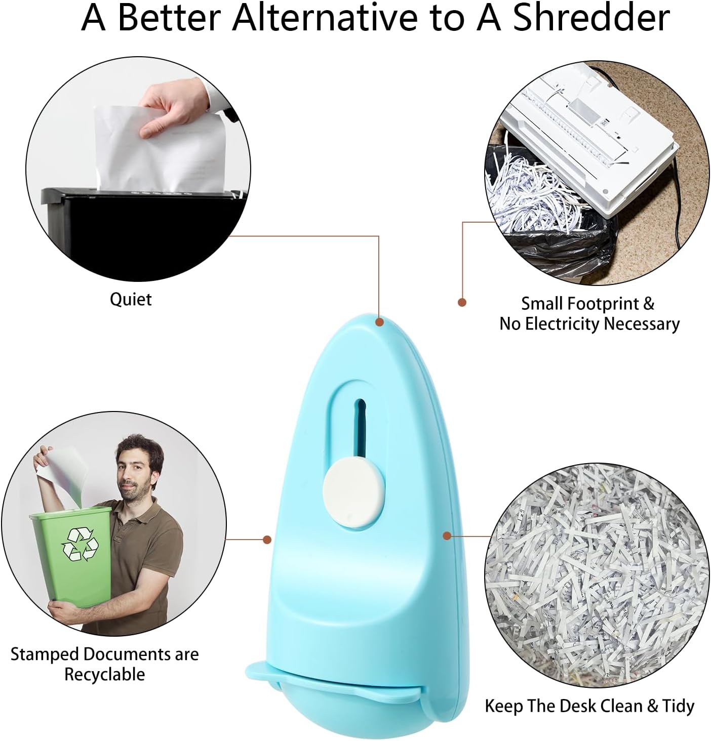 Wide Identity Theft Protection Roller Security Stamp 2Packs - Guard Your ID Well, Built-in Cutter & Unique Flip Cover, Compact Privacy Safety Tool for Document, Mail, etc. (BU/PU)