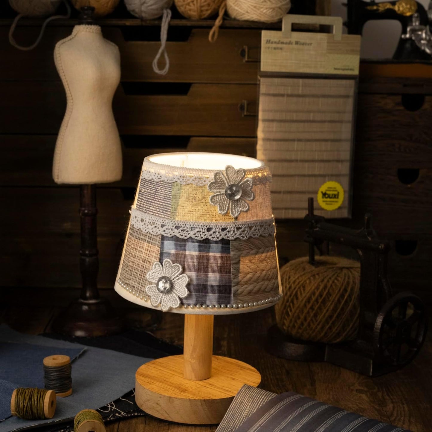 Fabric-Style Washi Sticker Set, 60PCS Vintage Ephemera for Scrapbooking, Journaling, DIY Crafts and Planner Supplies