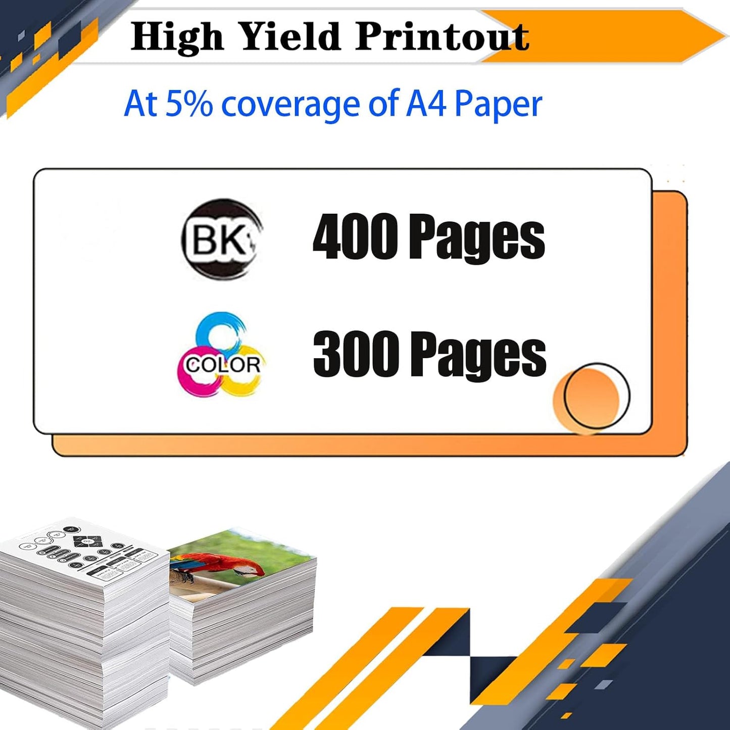 PG-260XL CL-261XL PG260 PG-260 CL261 CL-261 Ink Cartridges, Compatible for Canon TS6420a TS6420 TR7020a TR7020 TS5320 All in One Printers【High Print Volume with Chip Black*1+Color*1