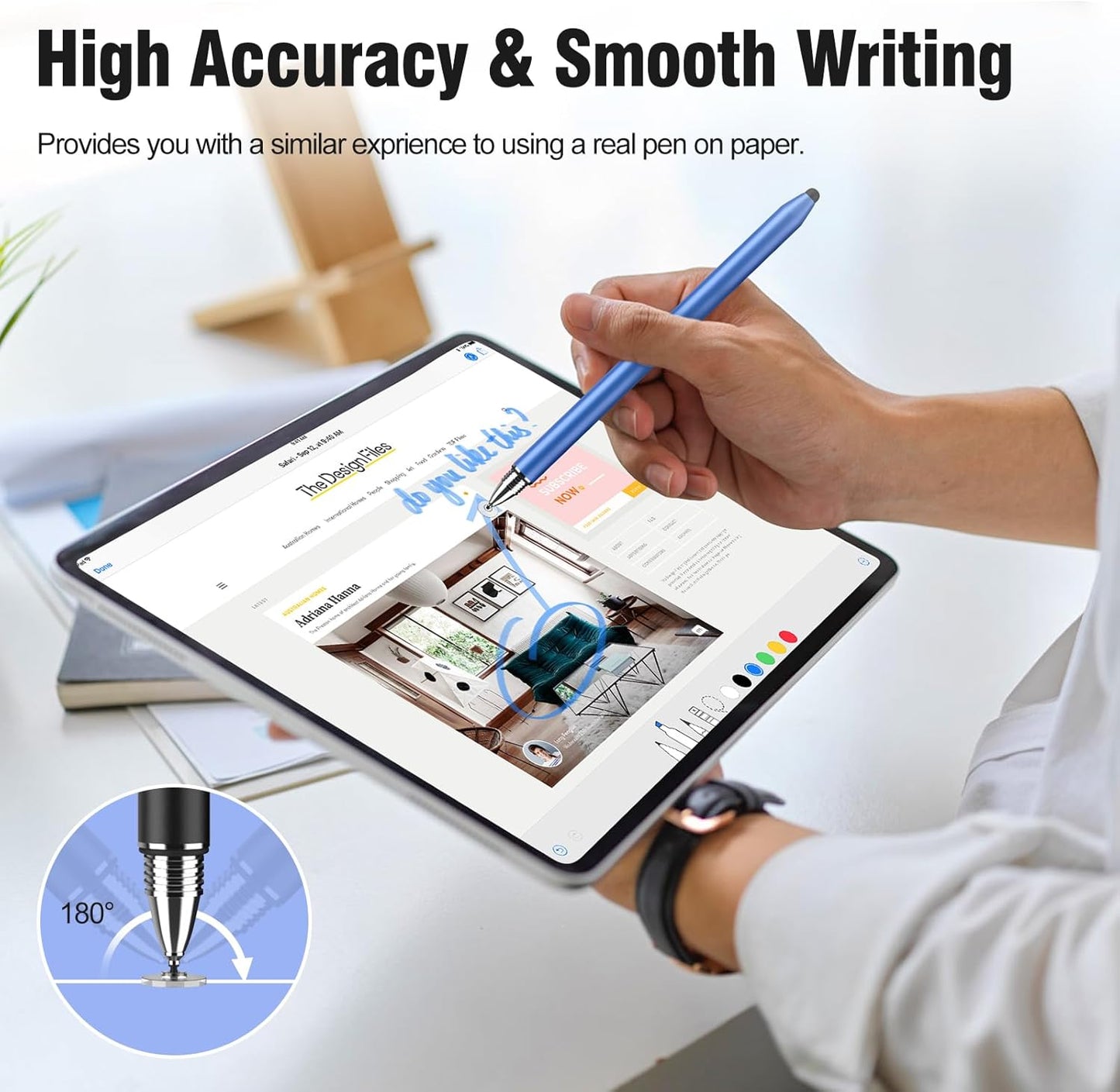 MEKO 3 in 1 Stylus Pens for Touch Screens, High Sensitivity & Precision Capacitive Stylus Pencil for Apple iPad iPhone Tablets Samsung Galaxy All Universal Touchscreen Devices 4 Pack