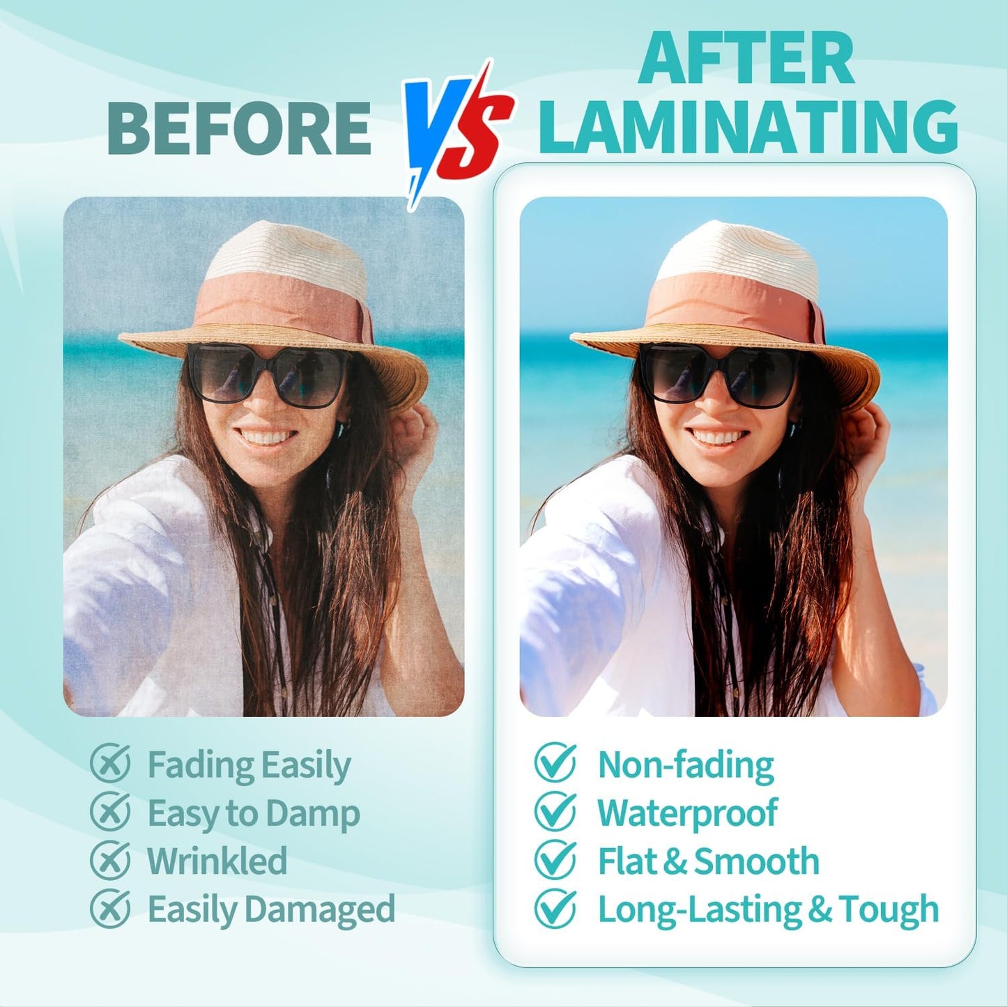 Binditek 100 Pack 3 Mil Thermal Laminating Pouches, 9x11.5 Inches Laminating Sheets, for Letter Size, Ultra Clear, Glossy, Hold 8.5x11 Inches, Heat Seal, Office School Supplies