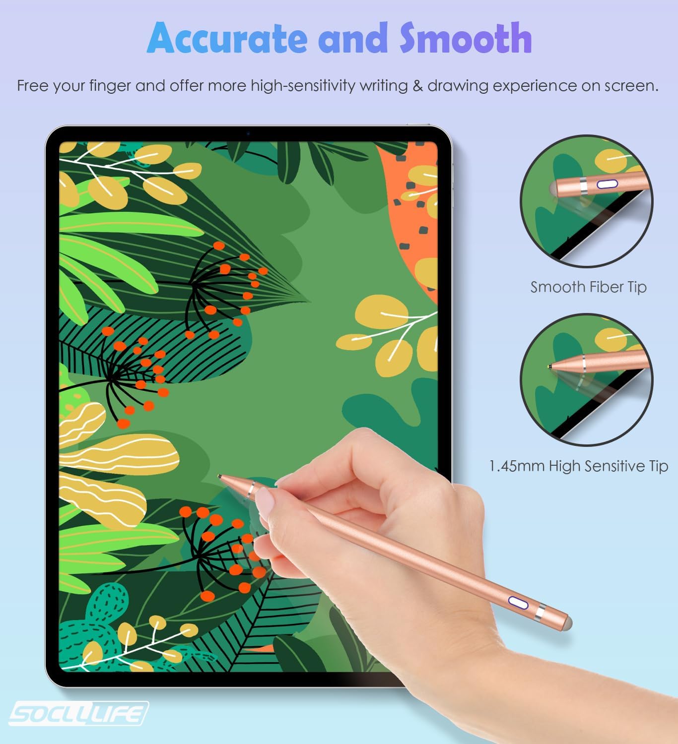 Active Stylus Pen for Touch Screens,Dual Pen Tips for Drawing &Writing, High Precise Universal Digital Pencil for A-pple i-Phone 16/15/14/13/12/11/X/8,Tablet/Phone/Sam-Sung/K-indle,i-Pad Air/Pro/Mini