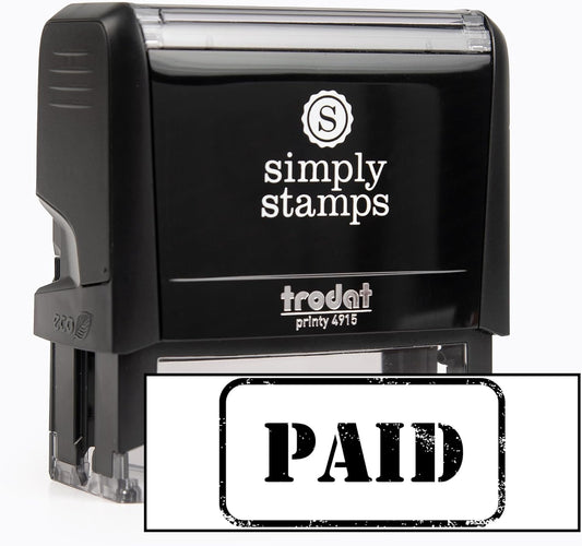 Paid Office Stamp | 4 Different Sizes | 20 Designs | Multiple Color Options | Perfect for Quick Validation of Office Documents (Paid, Xtra Wide)