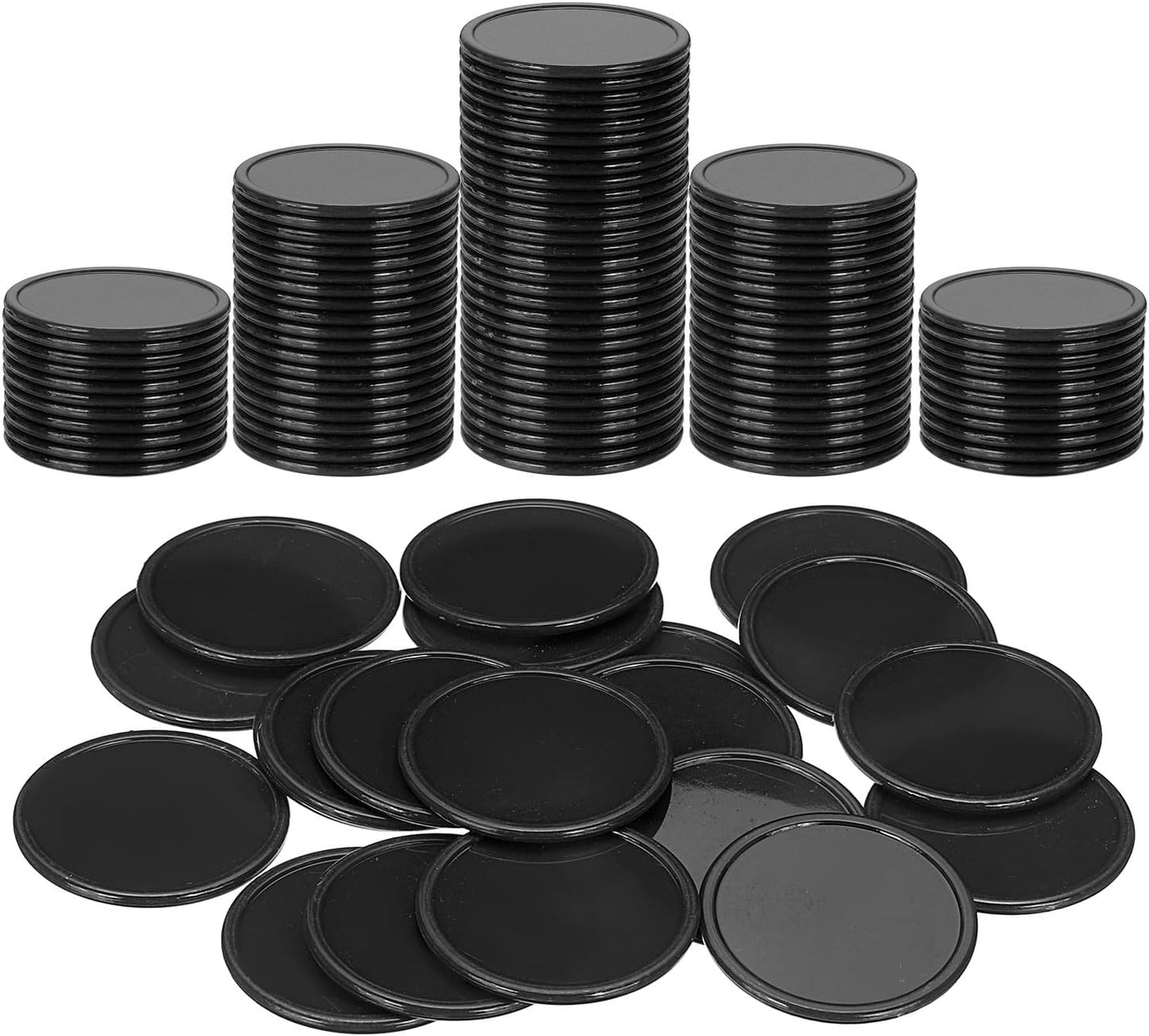 uxcell Plastic Poker Chips, Learning Counters Counting Counters Disk Marker Opaque Game Token for Game Play Math Counting