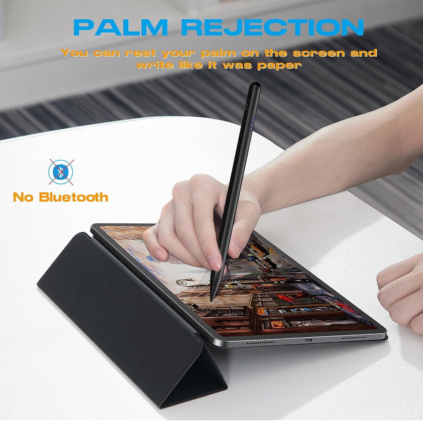 Stylus Pen for iPad 9th&10th Generation, CMARS 20Mins Fast Charge for Tablet Pencil with Palm Rejection, Pens for 2018-2025 Apple iPad 6/7/8/9/10/A16, Pro 11"/12.9"/13"/M4, Mini 5/6, Air 3/4/5/M2/M3