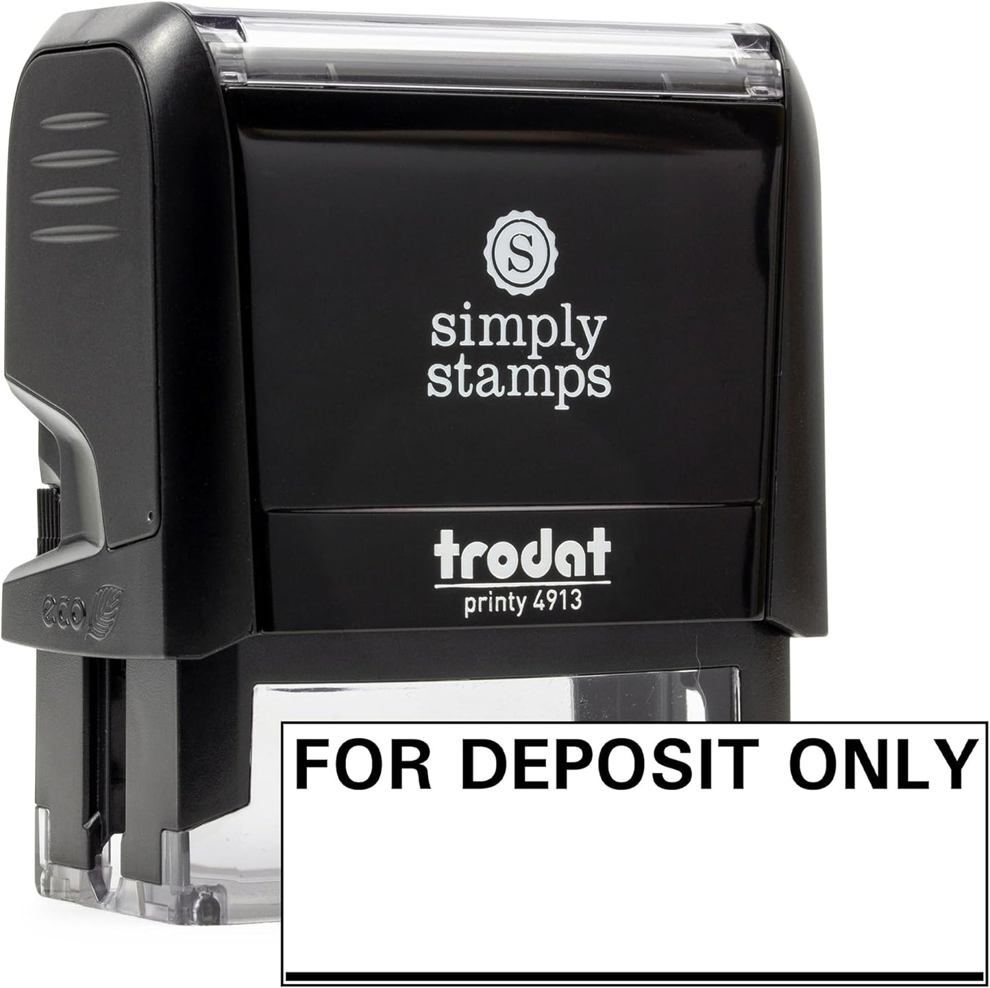 for Deposit Only Office Stamp | 4 Different Sizes | 20 Designs | Multiple Color Options | Perfect for Quick Validation of Office Documents (for Deposit Only, Large)