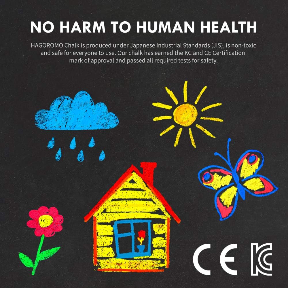 Hagoromo Fulltouch Color Chalk 1 Box [72 Pcs/White]