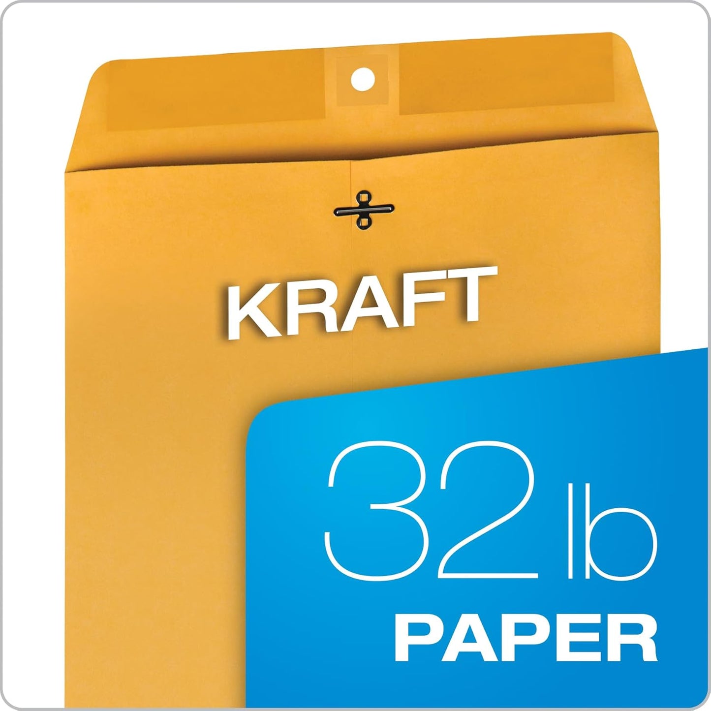 Quality Park 10 x 15 Clasp Envelopes, Clasp and Gummed Closures for Storing or Mailing, Heavy-Duty 32 lb Kraft Paper, 100 per Box (QUA37798)