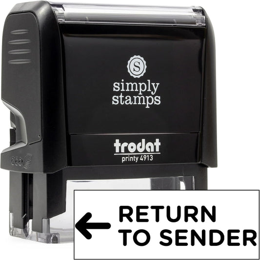 Return to Sender Office Stamp | 4 Different Sizes | 20 Designs | Multiple Color Options | Perfect for Quick Validation of Office Documents (Return to Sender, Large)