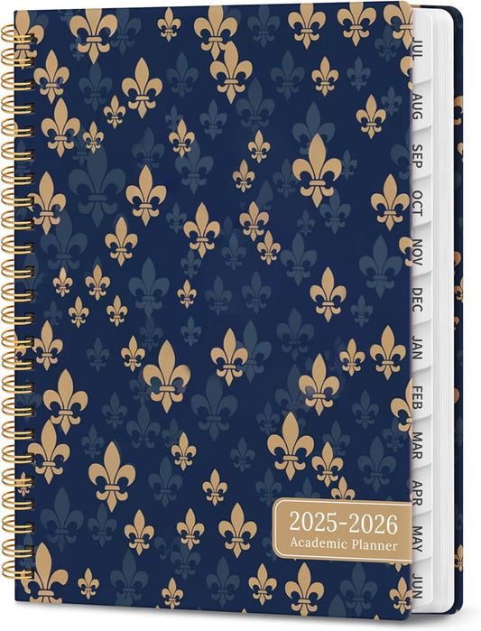 Planner 2025-2026, Academic Year Weekly and Monthly Calender Planner, July 2025 - June 2026, Spiral Bound School Planning Tool, Perfect for Teacher, Student, Women & Men - A5 (6.3" x 8.5"), Vintage