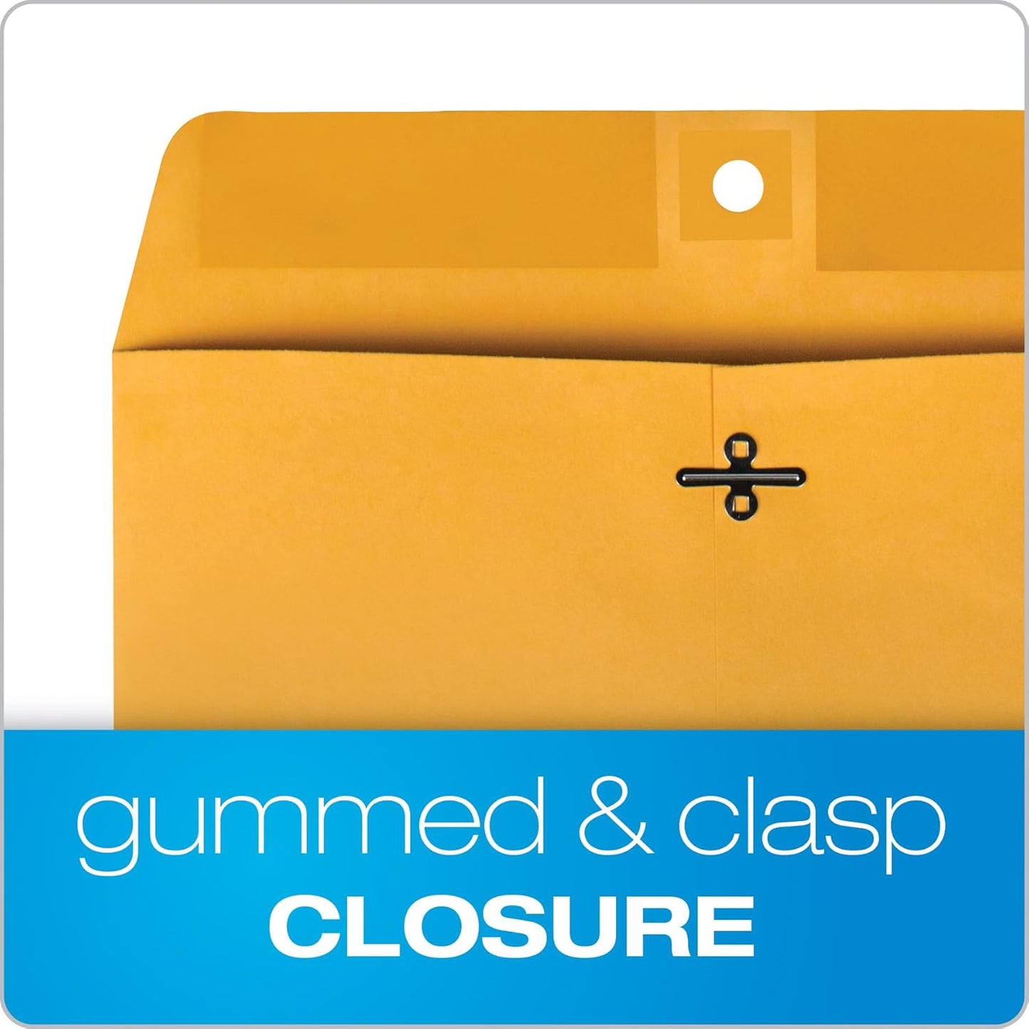 Quality Park 37894 Quality Park Clasp Envelopes, 9-1/4x14-1/2, 28lb, Brown Kraft, 100/Box,Light Brown