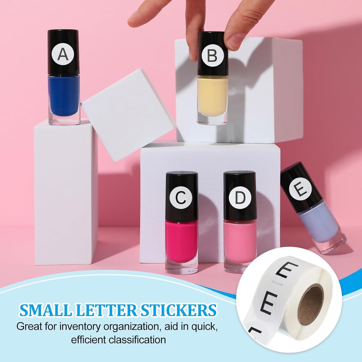 PATIKIL 1" Letter E Stickers, 4 Rolls Self-Adhesive Alphabet Round Circle Dots Labels for Organization Storage Inventory Boxes Scrapbook Craft 2000 Pcs Total