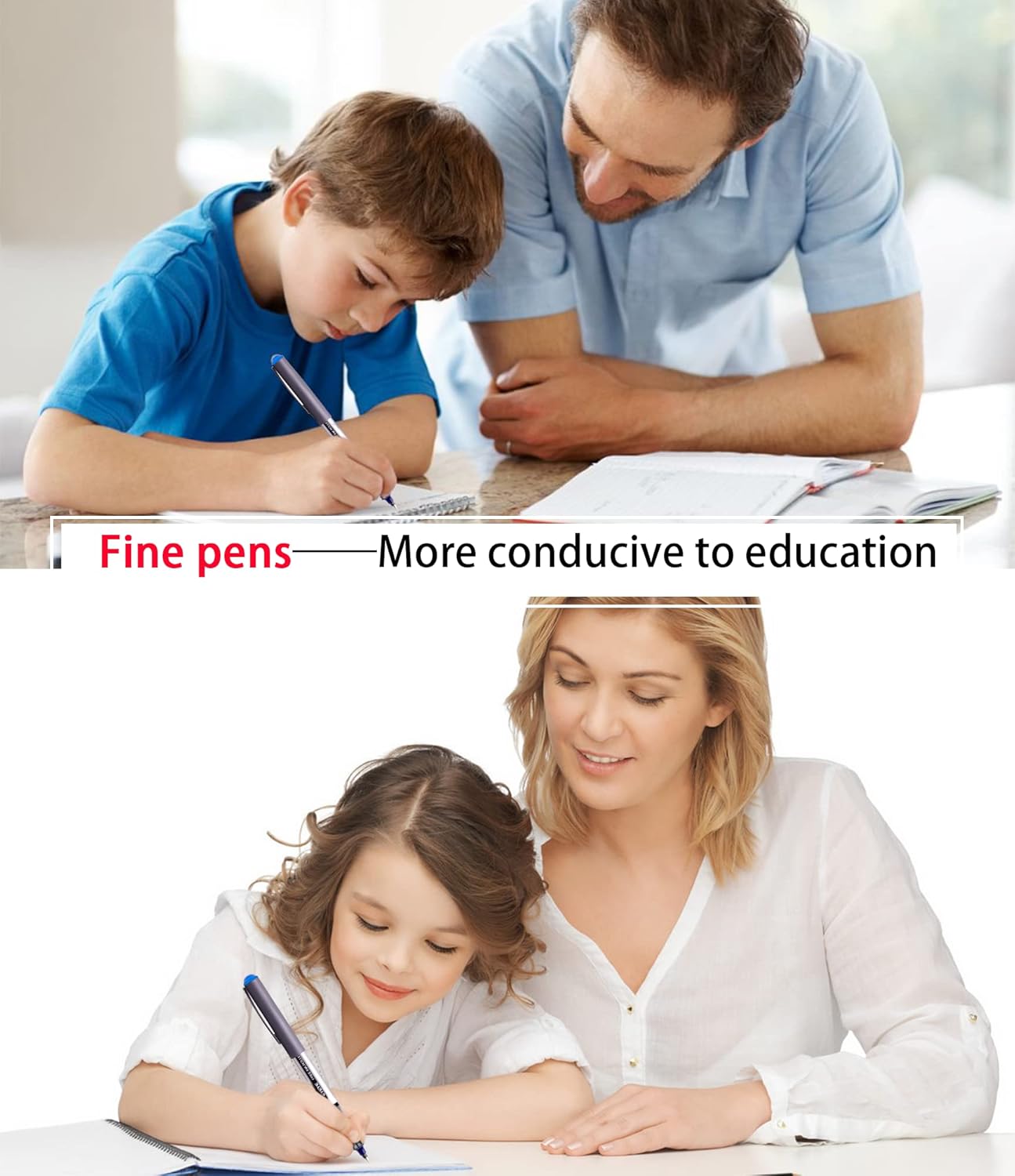 EYEYE 0.7mm Blue Pens Roller Ball, 12 Pack Medium Point Rollerball Pen Quick Dry, Liquid Ink Pens Fine Point Smooth Writing Pen for Journaling, Note Taking, Office, School Supplies