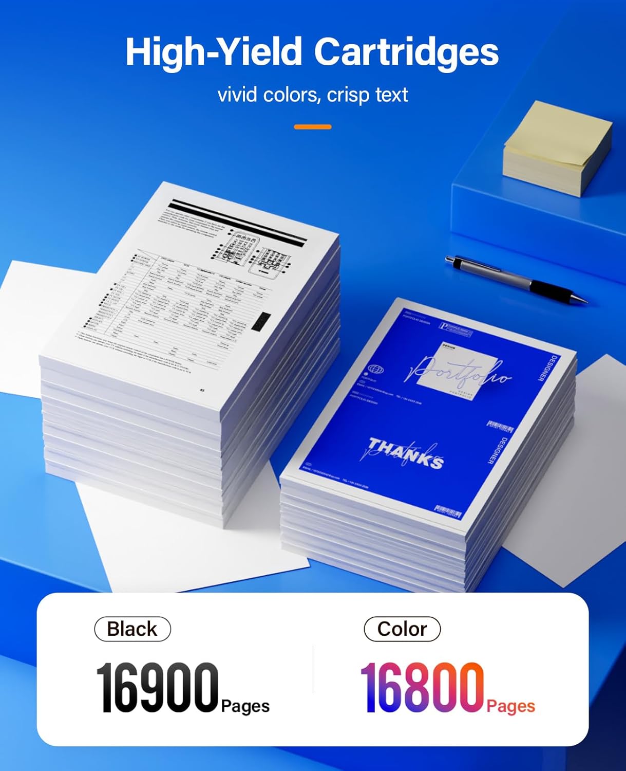 VersaLink C600 C605 Toner Cartridge 4-Pack Extra High Capacity Replacement for Xerox 106R03919 106R03916 106R03917 106R03918 Compatible with Xerox VersaLink C600 C605 Printer Black Cyan Magenta Yellow