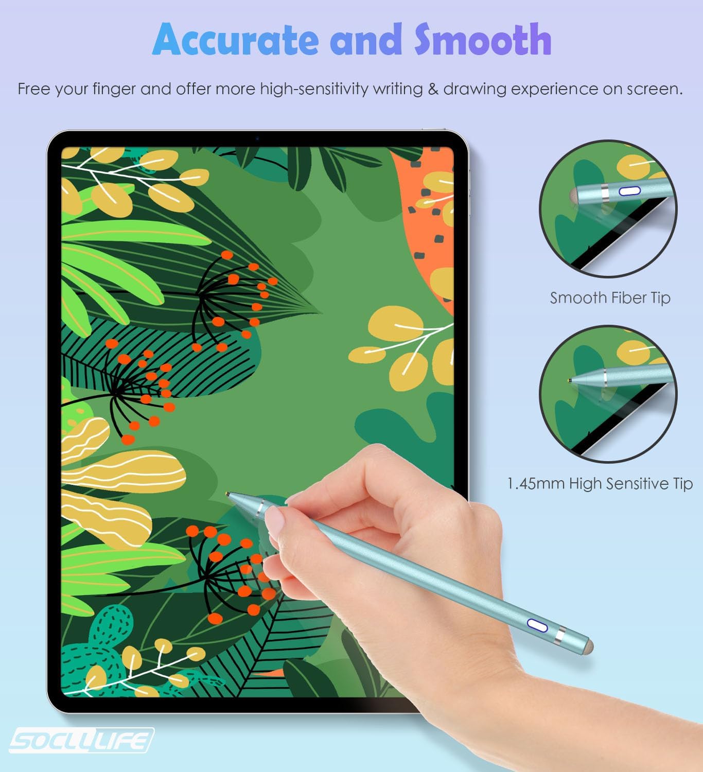 Active Stylus Pen for Touch Screens, Dual Pen Tips for Drawing &Writing,High Precise Universal Digital Pencil for i-Pad Air/Pro/Mini, A-pple i-Phone 16/15/14/13/12/11/X/8,Tablet/Phone/Sam-sung/K-indle