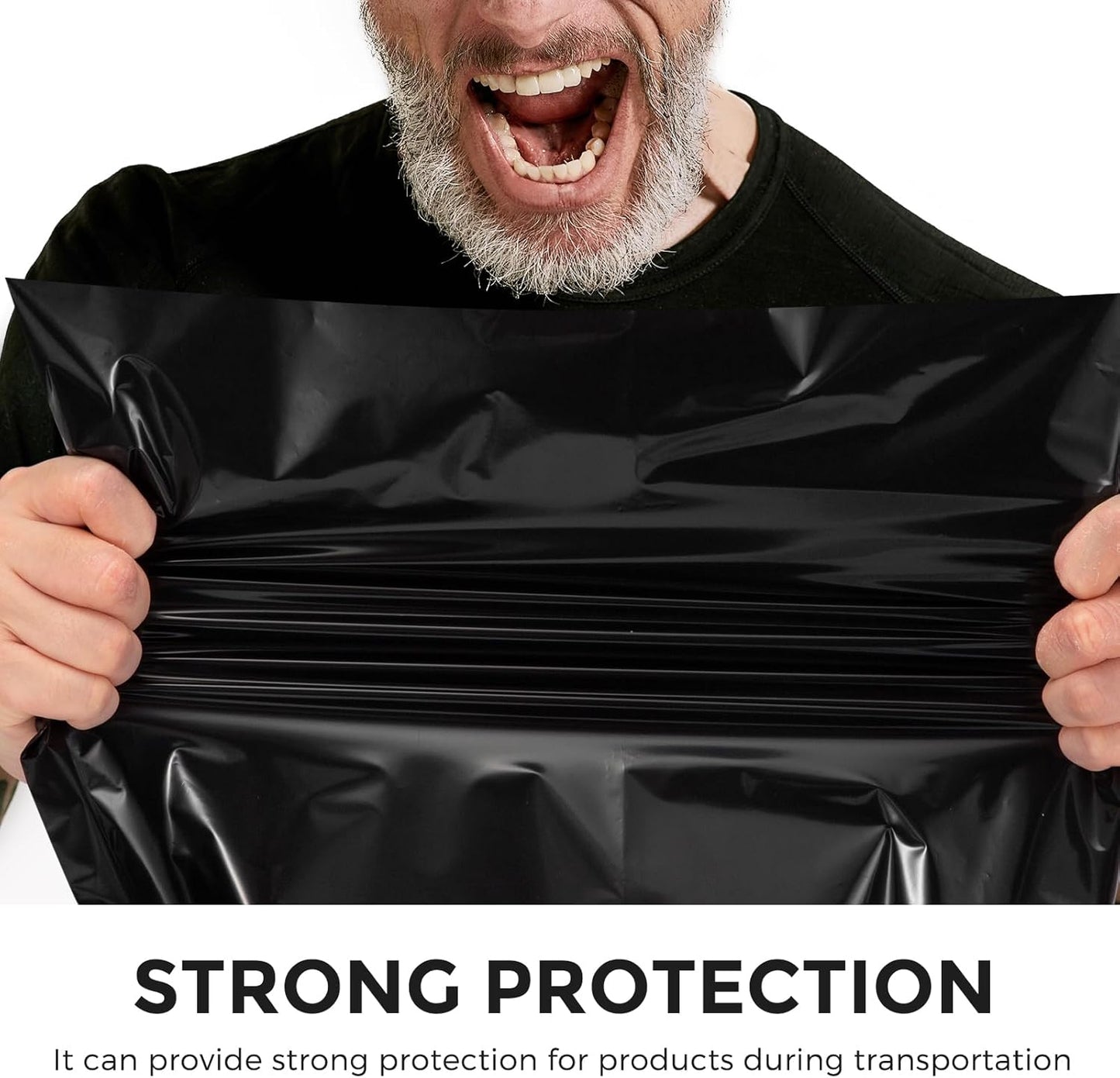 Metronic 1000PC Poly Mailers 14.5x19, Sturdy Shipping Bags for Small Business, Waterproof Mailers Poly Bags, Strong Adhesive Shipping Envelopes for Clothing, Efficient Mailing Envelopes in Black