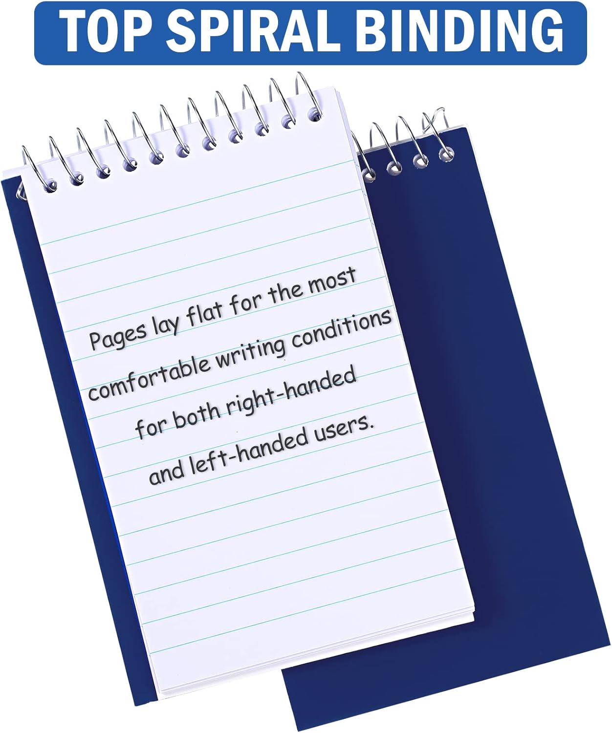 100 Pieces Spiral Memo Pads Bulk 3 x 5 Inch Small Note Pads Top Bound Lined College Ruled Paper Mini Notepad Pocket Spiral Notebooks for School Office Home Supplies, 75 Sheets (Bright Colors)