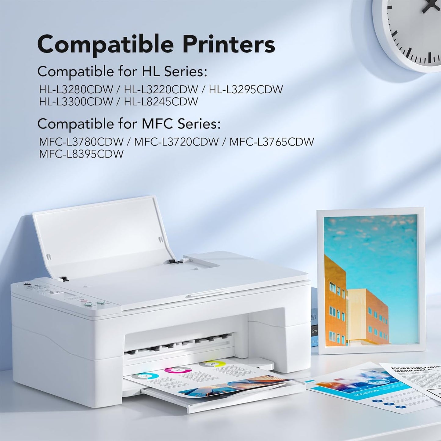 TN229XL Toner Cartridges Replacement for Brother TN229XL Toner Cartridges and for Brother 229xl Toner cartridges 4 Pack Use with MFC-L3780CDW HL-L3280CDW HL-L3220CDW HL-L3295CDW Printer