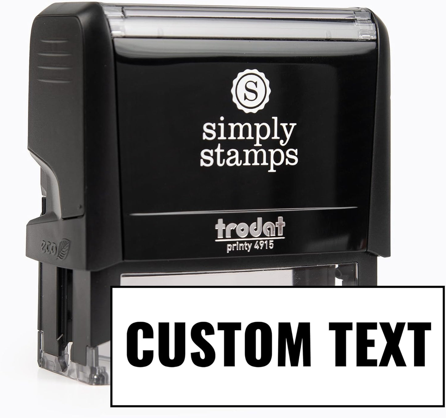 Custom Text Office Stamp | 4 Different Sizes | 20 Designs | Multiple Color Options | Up to 3 Lines of Text | Perfect for Quick Validation of Office Documents (Custom Text, Xtra Wide)