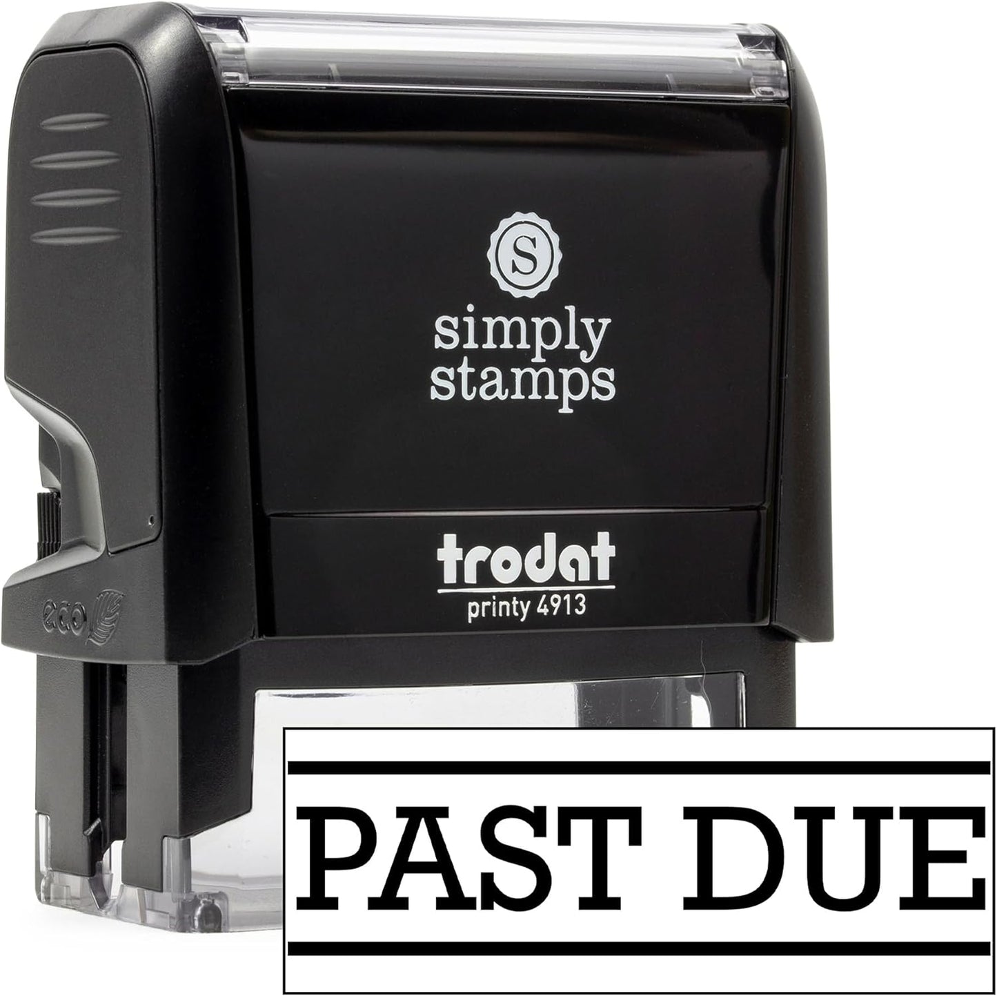 Past Due Office Stamp | 4 Different Sizes | 20 Designs | Multiple Color Options | Perfect for Quick Validation of Office Documents (Past Due, Large)
