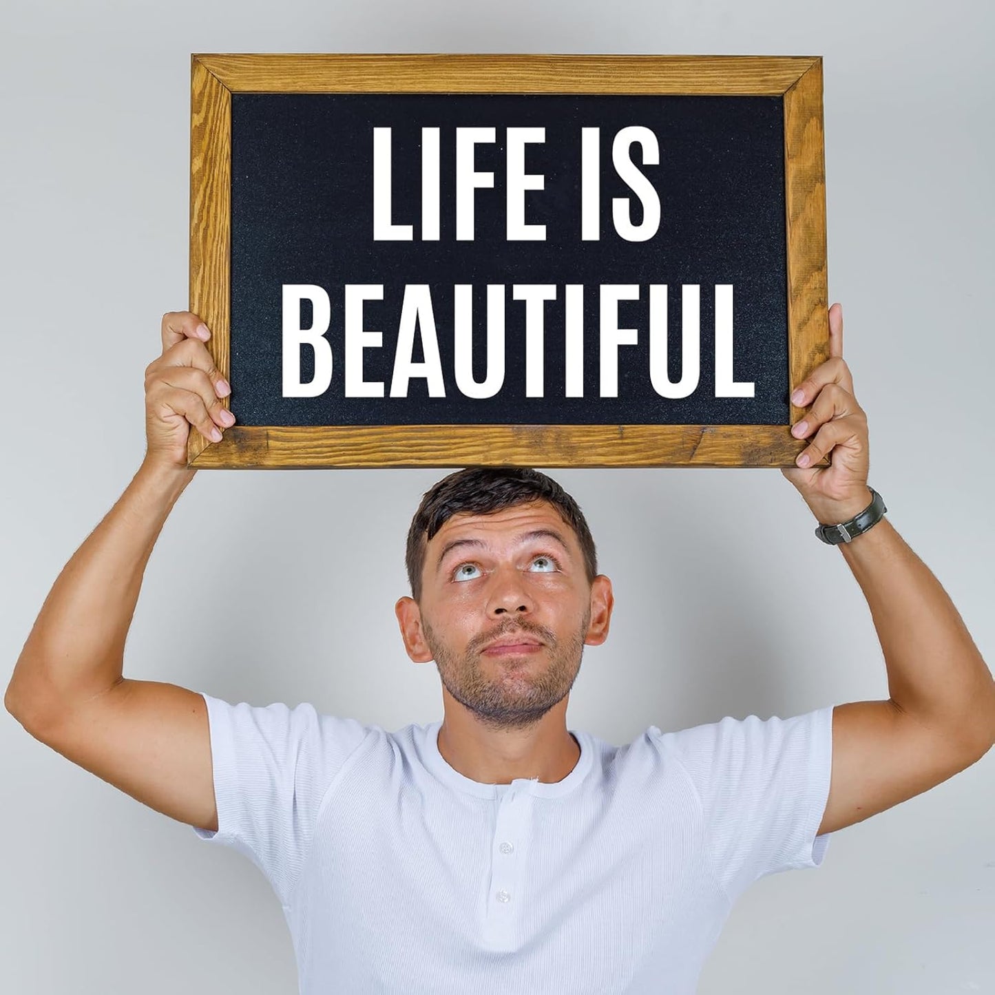 Bemeol 1248 Pieces Letter Stickers 24 Sheets 2 Inch Alphabet Letter Stickers Self Adhesive Sticker Letters for Bulletin Board Classroom Mailbox Door Home Decor(White)