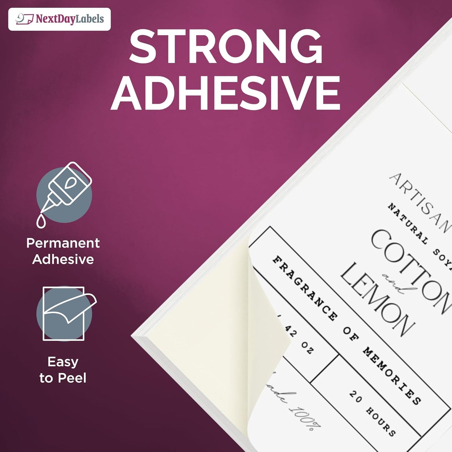 NextDayLabels - Laser/Ink Jet White Labels (4-1/4" x 5-1/2" - 4 Per Page | 100 Labels)