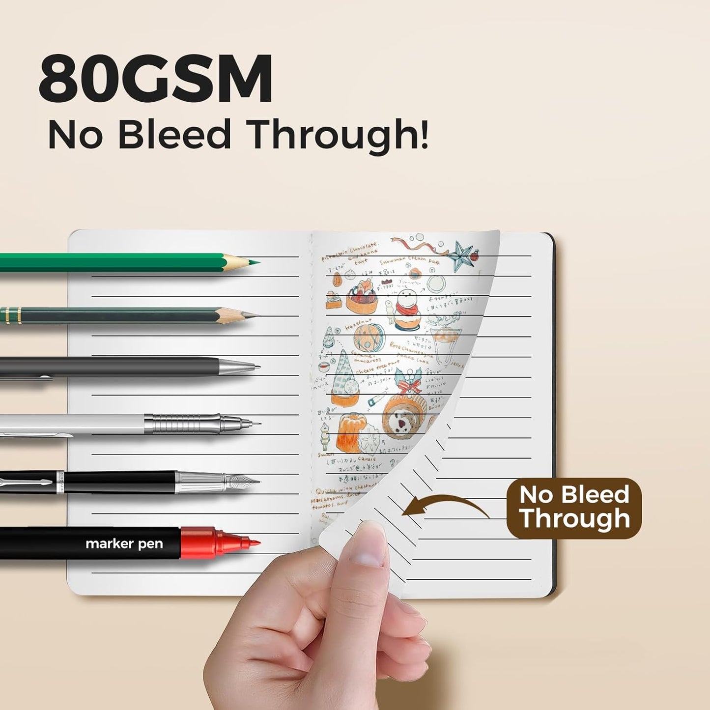 Lined Pocket Notebooks, 20 Pack Small Notebook Bulk, 3.5x5.5 inch, A6 Size Thick 80GSM College Ruled Paper, Black Cover Mini Journal for Men, Women, Journaling & Business Notes