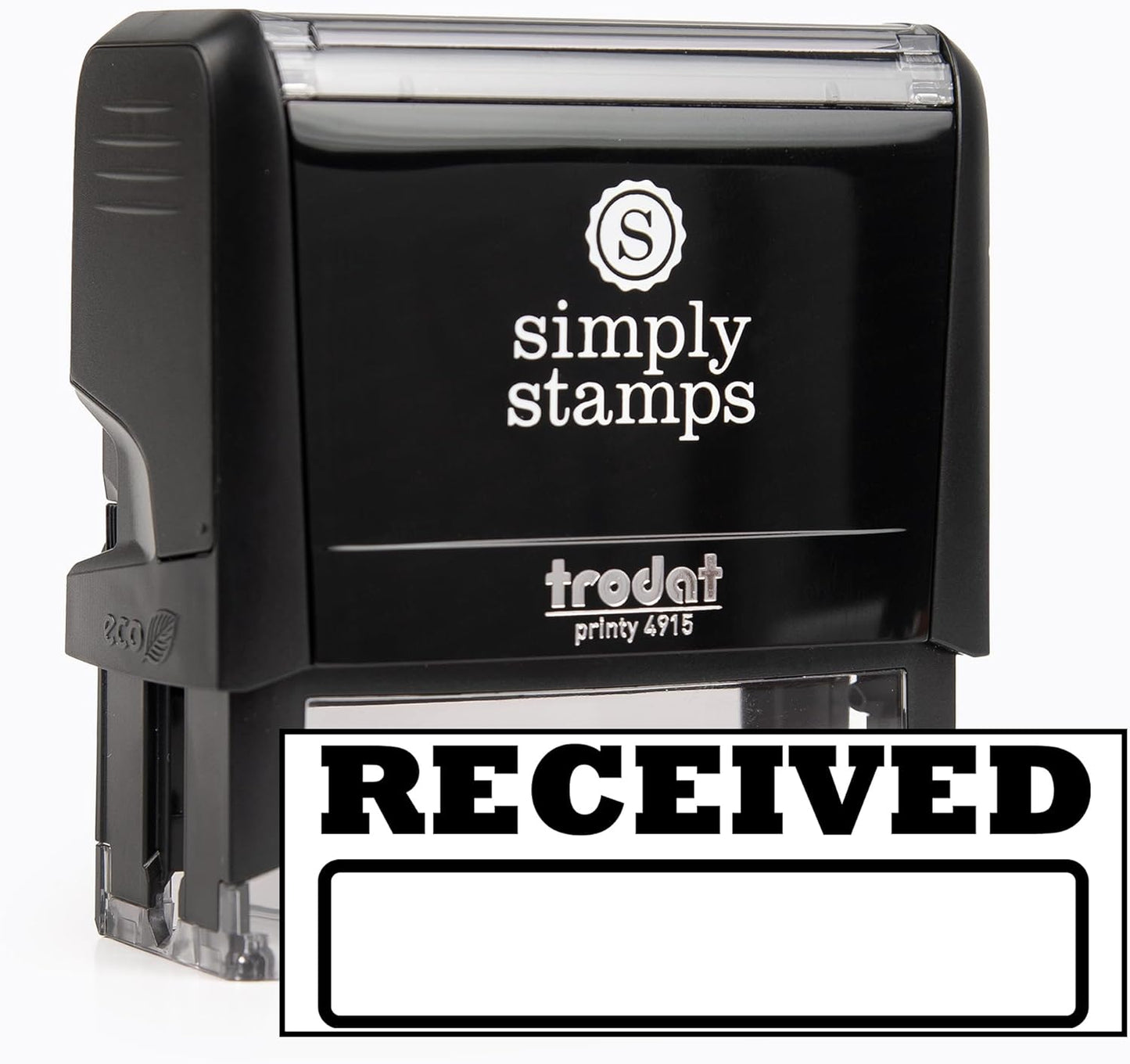 Received Office Stamp | 4 Different Sizes | 20 Designs | Multiple Color Options | Perfect for Quick Validation of Office Documents (Received, Xtra Wide)