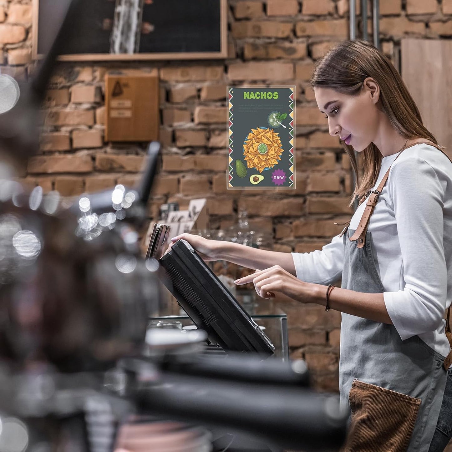 PATIKIL Acrylic Sign Holder, 12 Pack 8.5x11 Wall Sign Paper Holder Clear Picture Frame with Double Side Adhesive Tape for Office Restaurant Memo Menu Guide, Horizontal