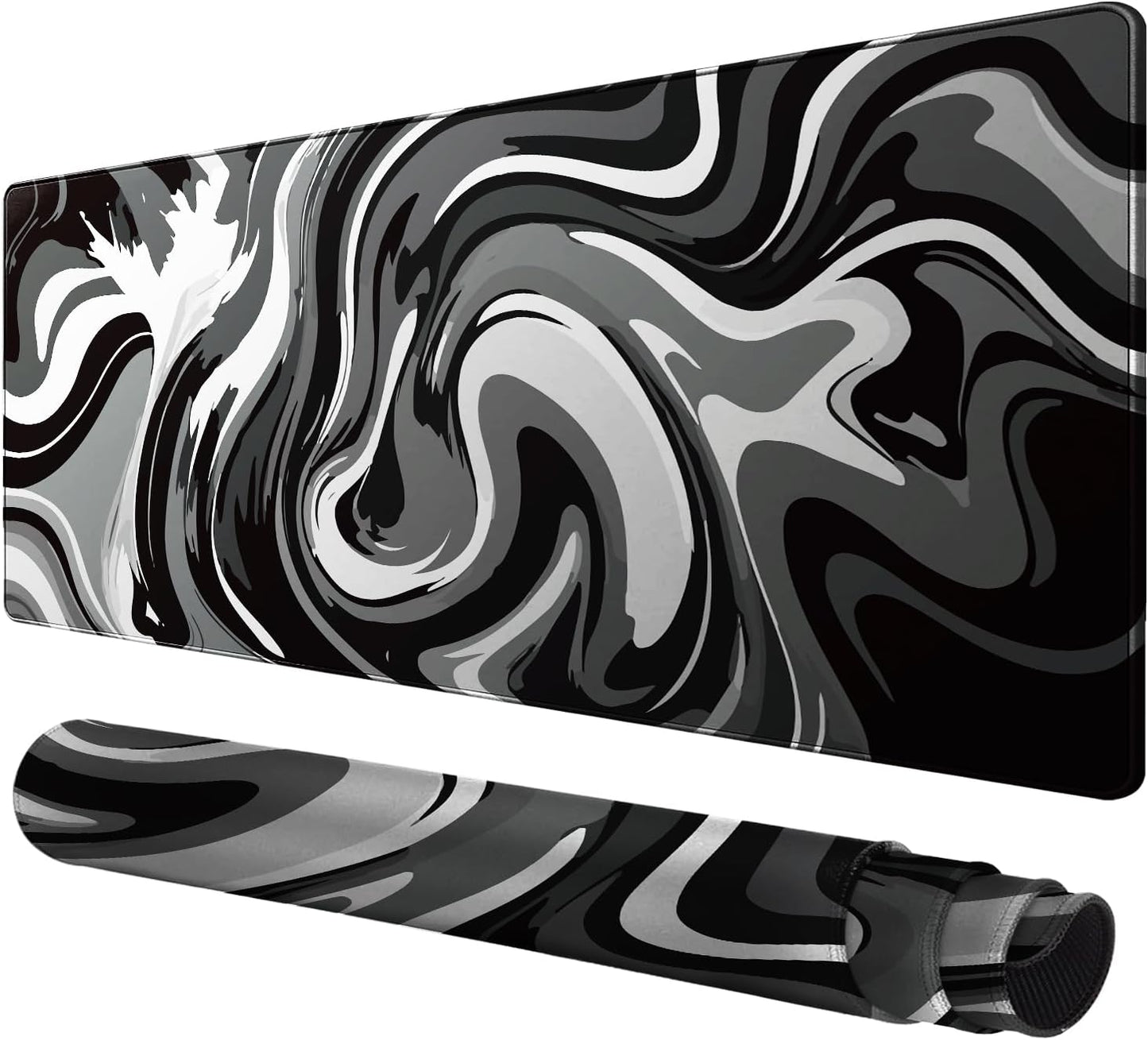 Large Mouse Pad for Desk - Gaming Mouse Pad with Non-Slip Base Stitched Edges, Desk Mat Desk Pad for Keyboard and Mouse