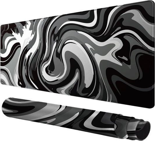 Large Mouse Pad for Desk - Gaming Mouse Pad with Non-Slip Base Stitched Edges, Desk Mat Desk Pad for Keyboard and Mouse