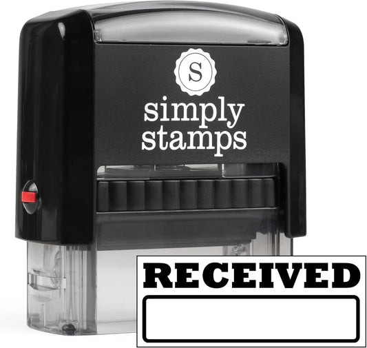 Received Office Stamp | 4 Different Sizes | 20 Designs | Multiple Color Options | Perfect for Quick Validation of Office Documents (Received, Medium)