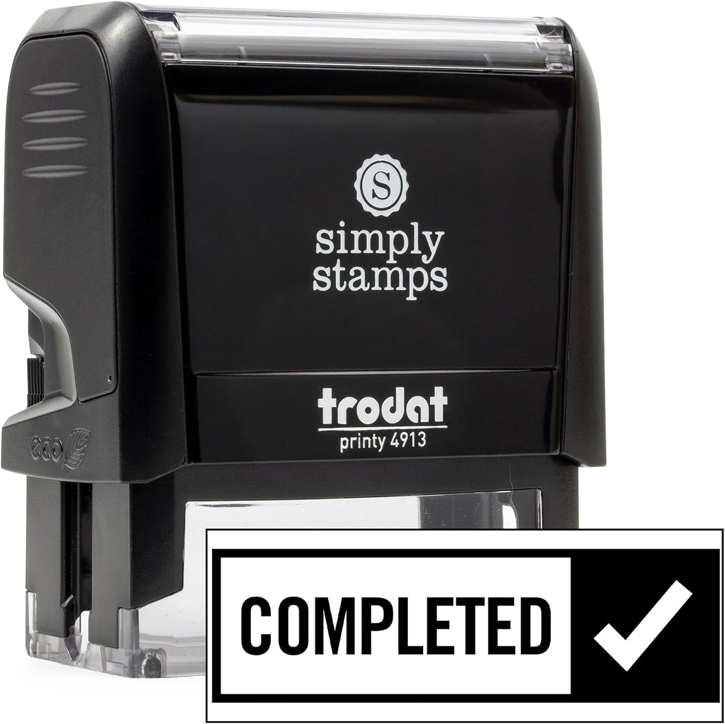 Completed Office Stamp | 4 Different Sizes | 20 Designs | Multiple Color Options | Perfect for Quick Validation of Office Documents (Completed, Large)