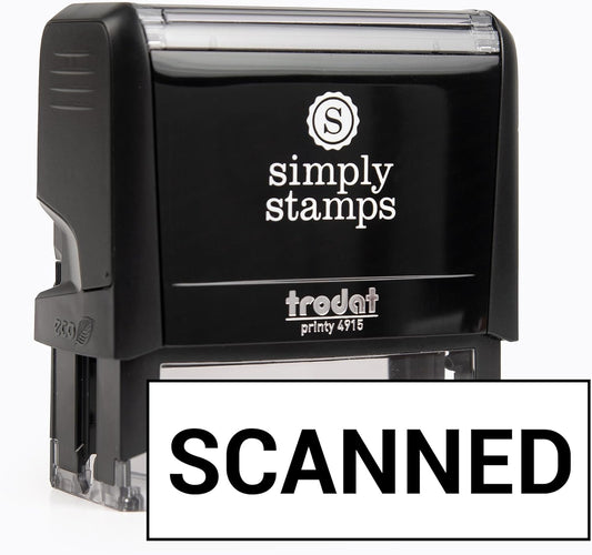 Scanned Office Stamp | 4 Different Sizes | 20 Designs | Multiple Color Options | Perfect for Quick Validation of Office Documents (Scanned, Xtra Wide)