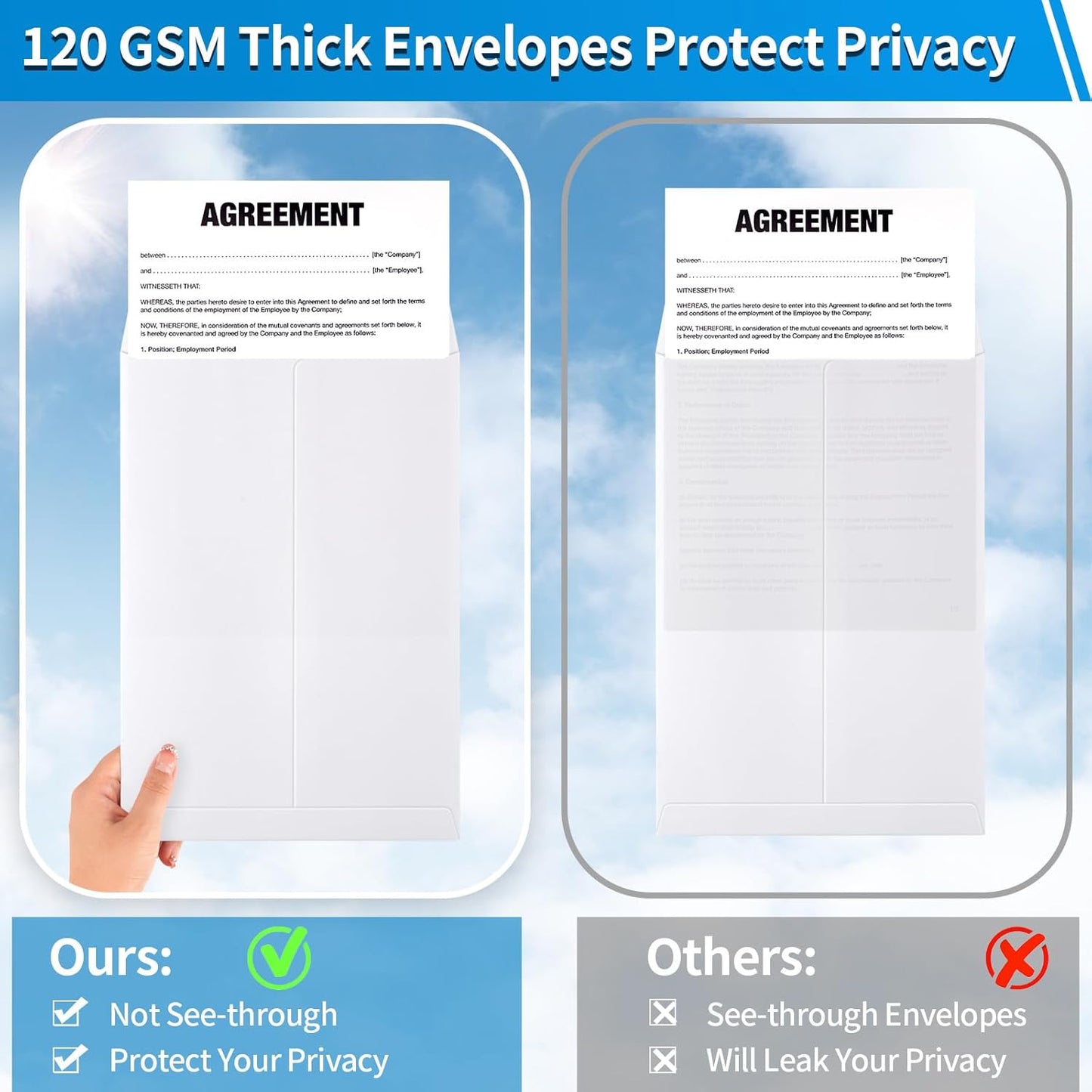 50 Pack Catalog Envelopes Self Seal, 9 x 12 Inches Catalog Mailing Envelopes,White Manila Envelopes for Mailing, Organize, Storage, Home, Office