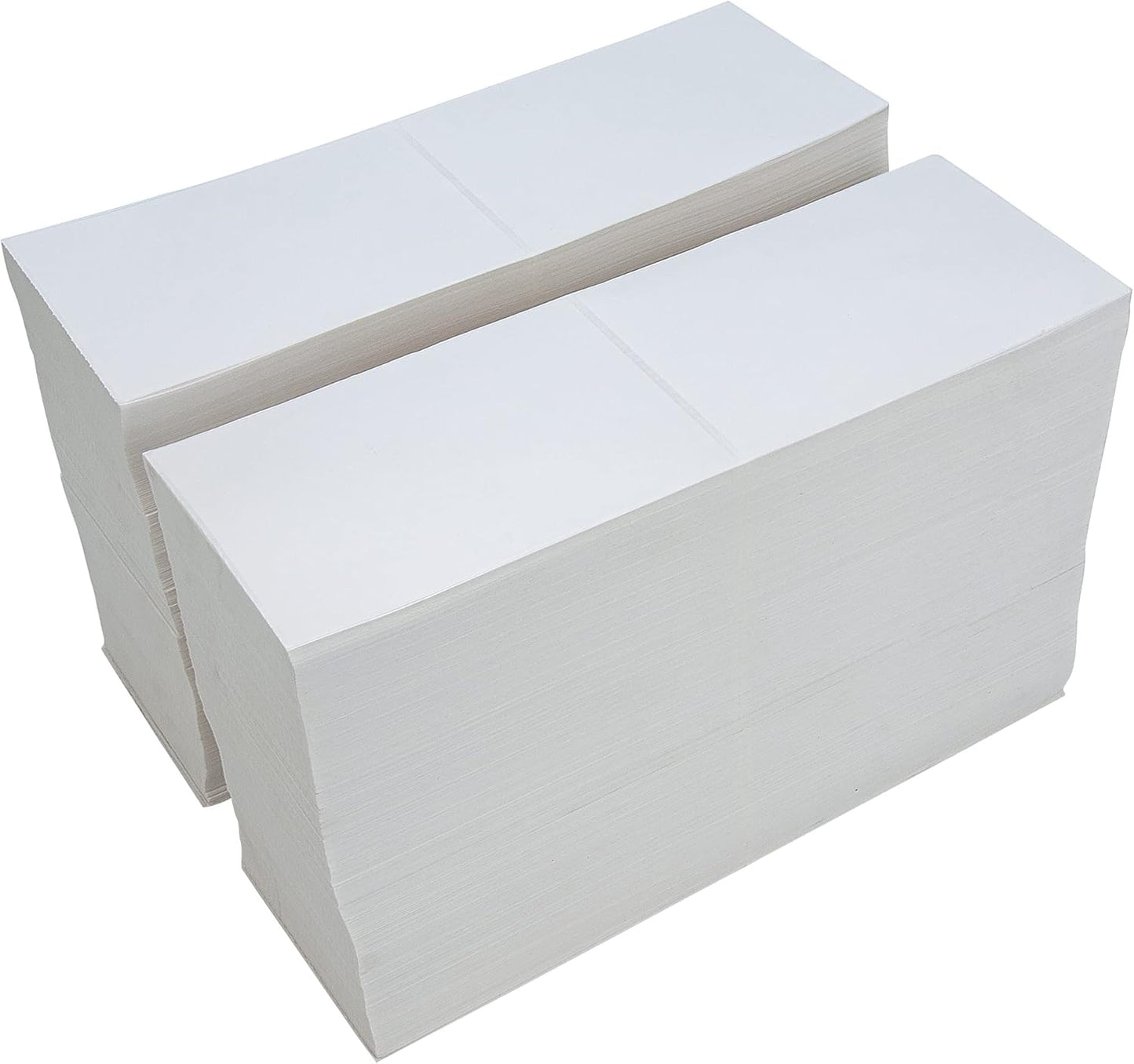 L LIKED 6000 Fanfold 4" x 6" Direct Thermal Labels, with Perforated line for Thermal Printers - Compatible with Zebra & Rollo Printer