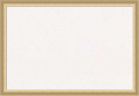 Amanti Art White Cork Board for Wall, 18x26 Vision Board with Gold Frame, Medium Corkboard Office Decor for Home Organization, Casual Corkboard Pinboard to display items for home organization