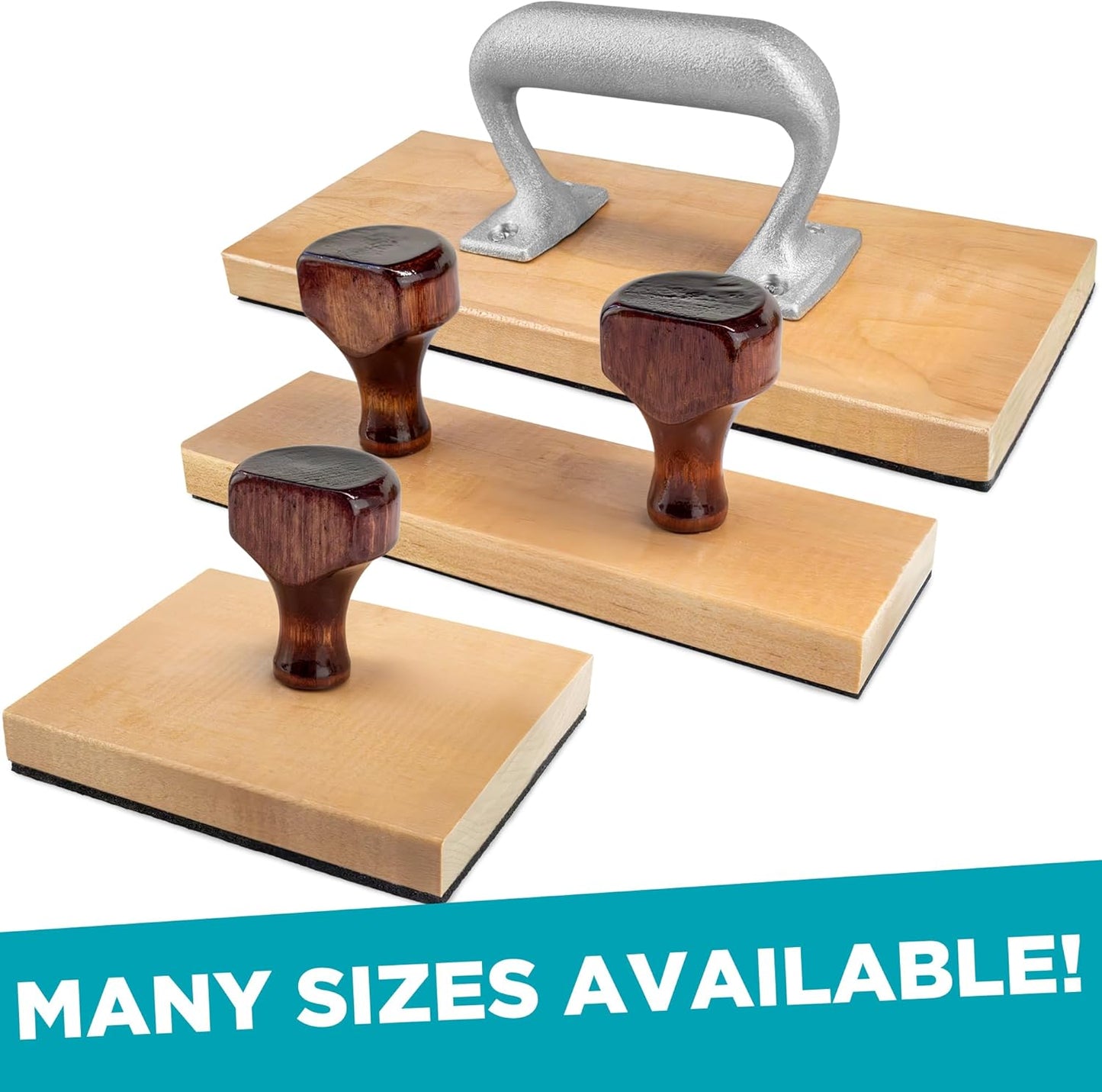 Custom Logo Hand Stamp - Personalized Wood Rubber Stamp - Upload Your Own Image (4"x4")