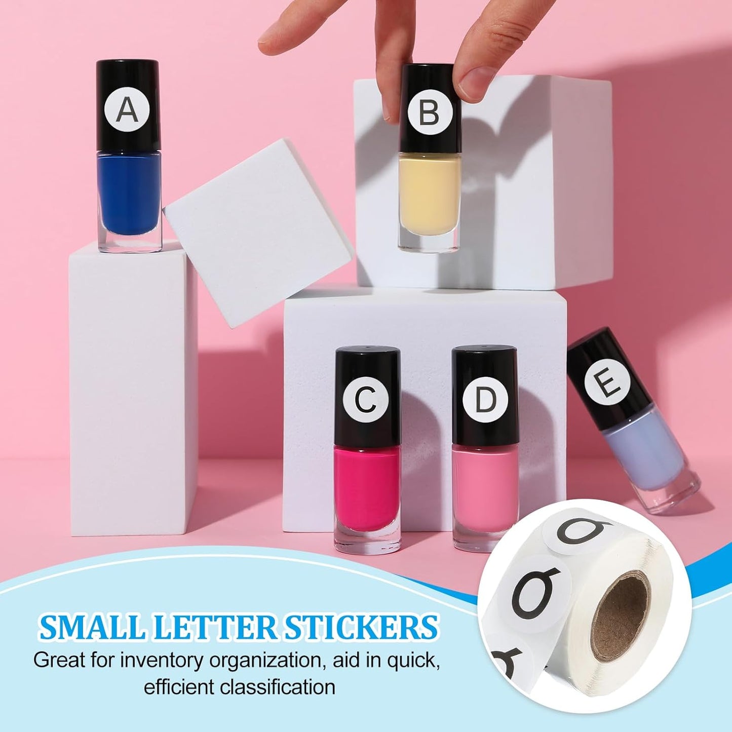 PATIKIL 1" Letter Q Stickers, 4 Rolls Self-Adhesive Alphabet Round Circle Dots Labels for Organization Storage Inventory Boxes Scrapbook Craft 2000 Pcs Total