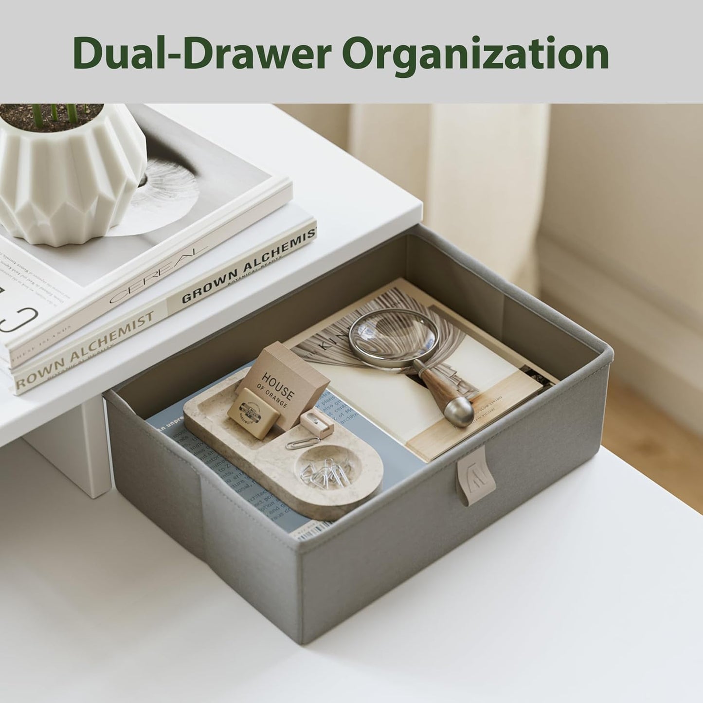 Agilestic 63 x 24 Inches Electric Standing Desk with 2 Storage Drawers, Stand Up Desk Adjustable Height, Sit and Stand Computer Table with Splice Board, White