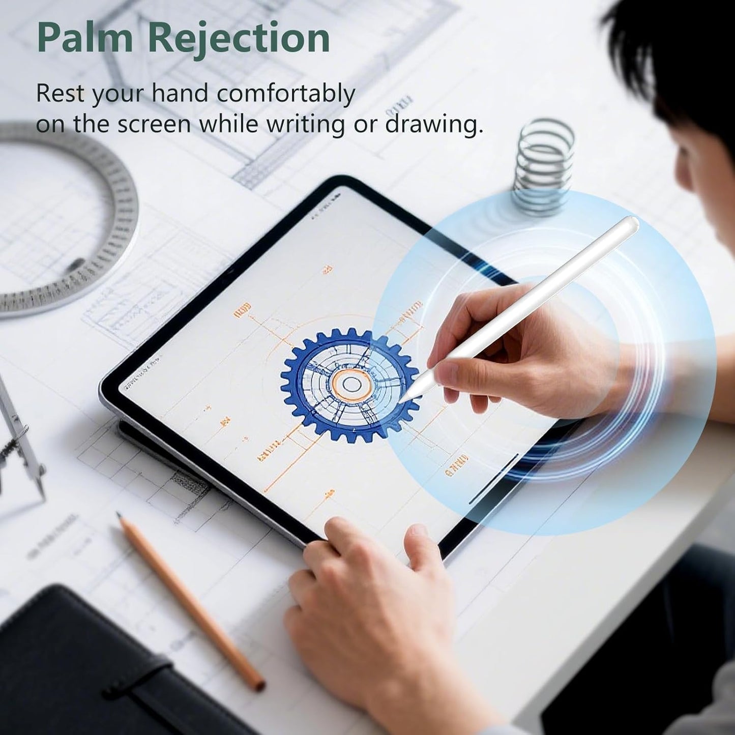 Stylus Pen for ipad with Magnetic Charging, Apple Pen for iPad 6th to 10th Generation Stylus, Compatible with 2018-2025 Apple Pro, mini 5/6