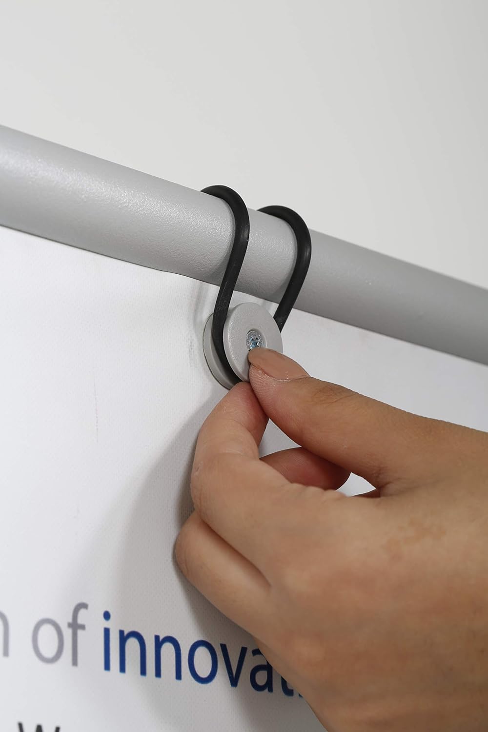 M&T Displays SwingPro Weather and Wind Resistant Outdoor Pavement, Curb, Sidewalk Sign Holder for 30x40 Inch Posters Aluminum Banner Frame Durable (Silver)