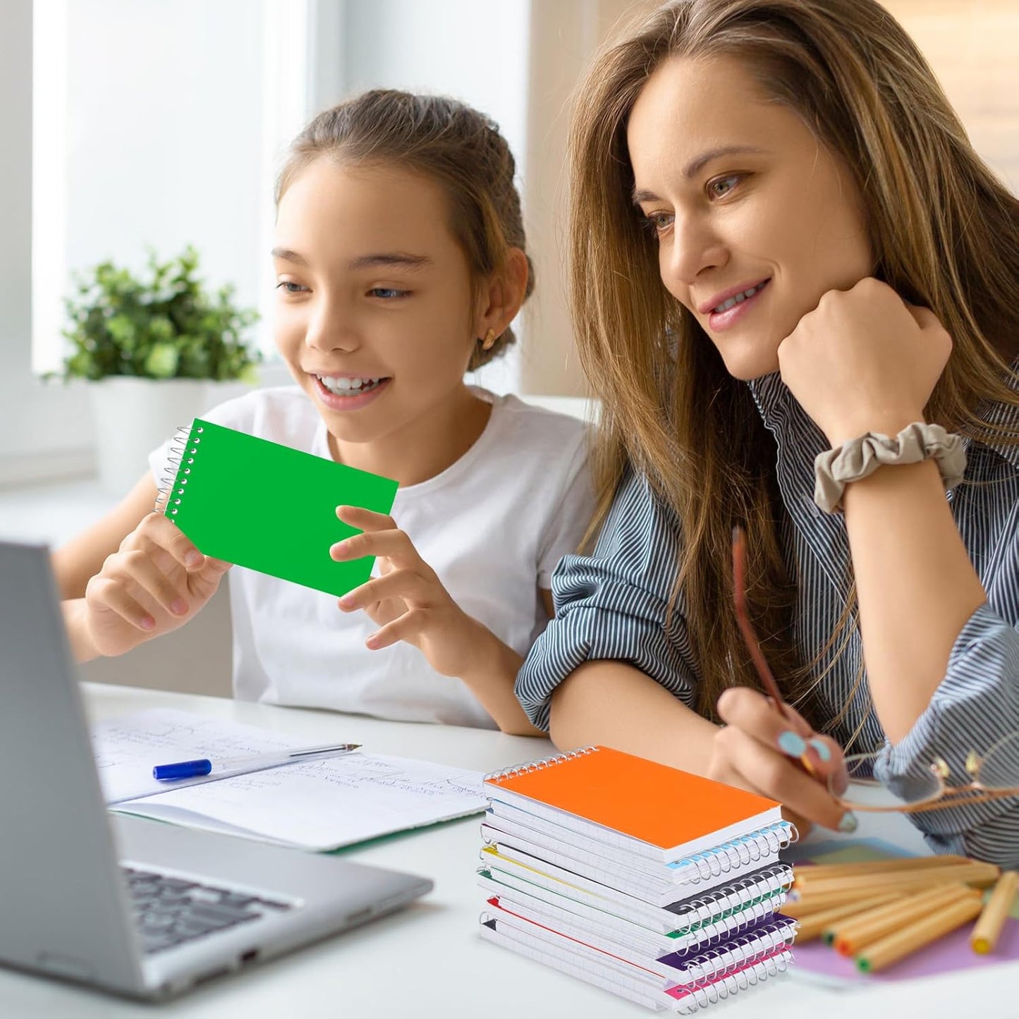 72 Pcs Small Pocket Notebooks 3 x 5 Inch Mini Memo Spiral Notepads Top Bound College Ruled Lined Note Pads for Back School Office Journaling Noting, 75 Sheets/Pad (Rainbow)