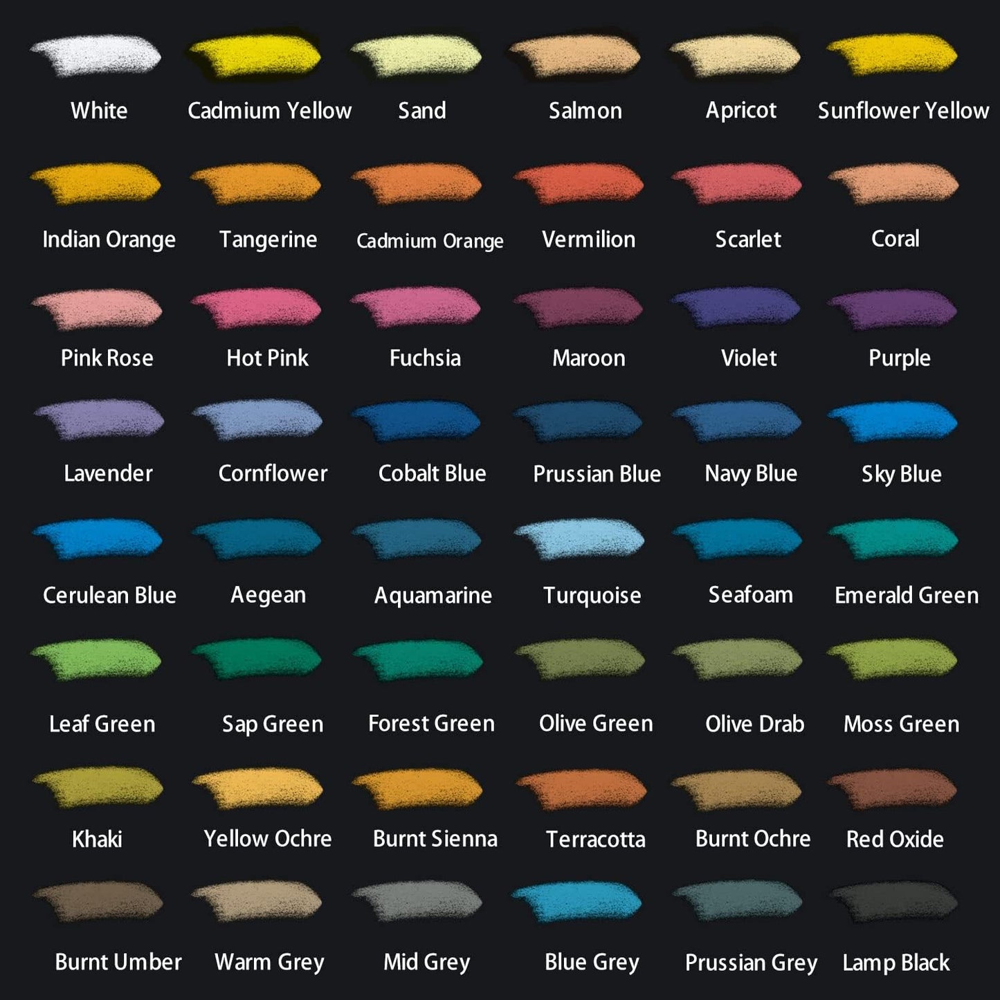 Mont Marte Soft Pastels in Tin Box Signature 48pc, 48 Assorted Colors, Vibrant Pastel Sticks, Great Blending, Comes in Storage Case, Ideal for Art, Craft, Coloring and Sketching