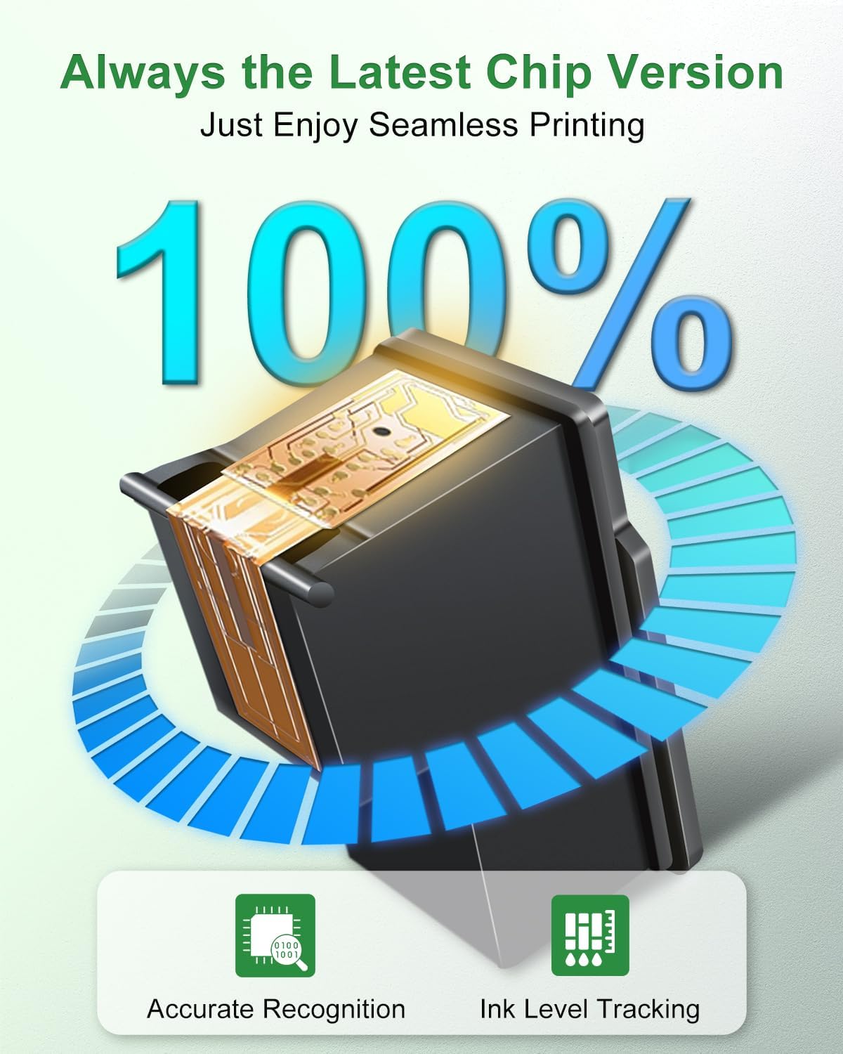 62XL Ink Cartridges Black and Color Remanufactured Replacement for HP Ink 62 HP62XL Combo Pack Compatible with Envy 7640 5660 5540 7645 5740 5746 OfficeJet 250 200 Mobile Printer, 2-Pack